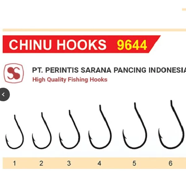 Chinu Hooks 9644 Number 1-6