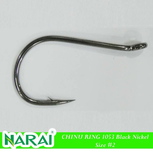 Fishing Hook NARAI Type 1053 Chinu Ring Size 2