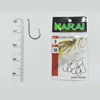 Fishing Hook NARAI Type 1053 Chinu Ring Size 3
