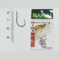 Fishing Hook NARAI Type 1053 Chinu Ring Size 5