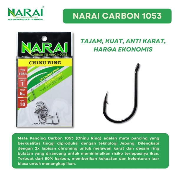 Mata Kail Pancing NARAI Type 1053 Chinu Ring Size 5