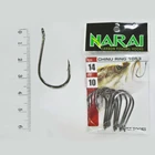 Fishing Hook NARAI Type 1053 Chinu Ring Size 14 1